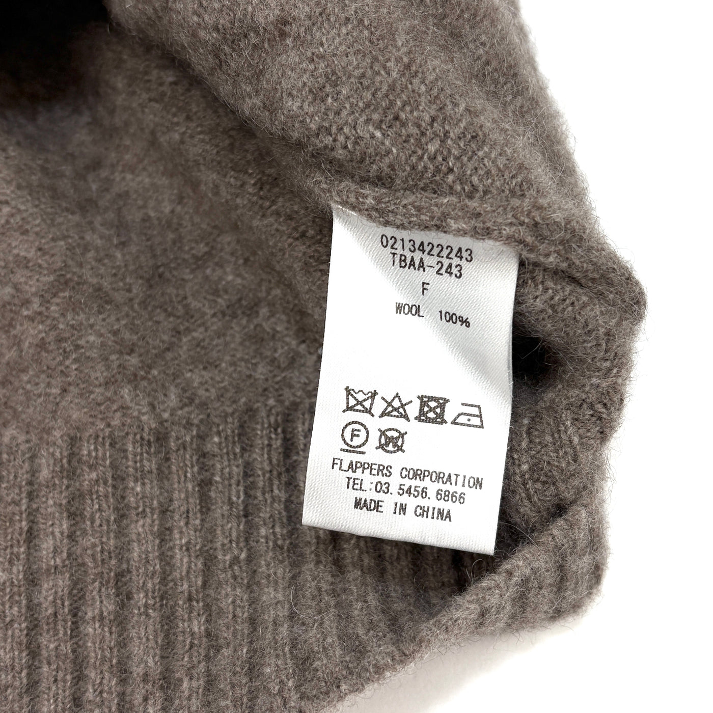 2021AW ヤク スキッパー プルオーバーニット 0213422243 / TBAA-243 FREE