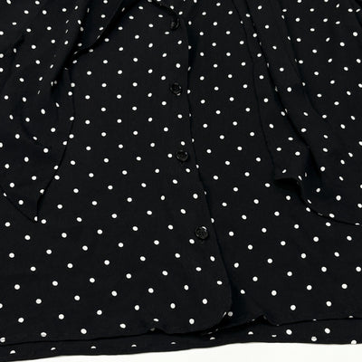 2021SS Vネクタイブラウス / ドットプリントジョーゼット 2B013171D.38AW 38
