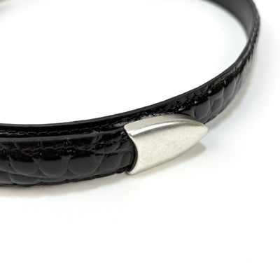 【新品】2024AW 2 CM BELT - LICORICE CROC BULL HIDE A42482L L80