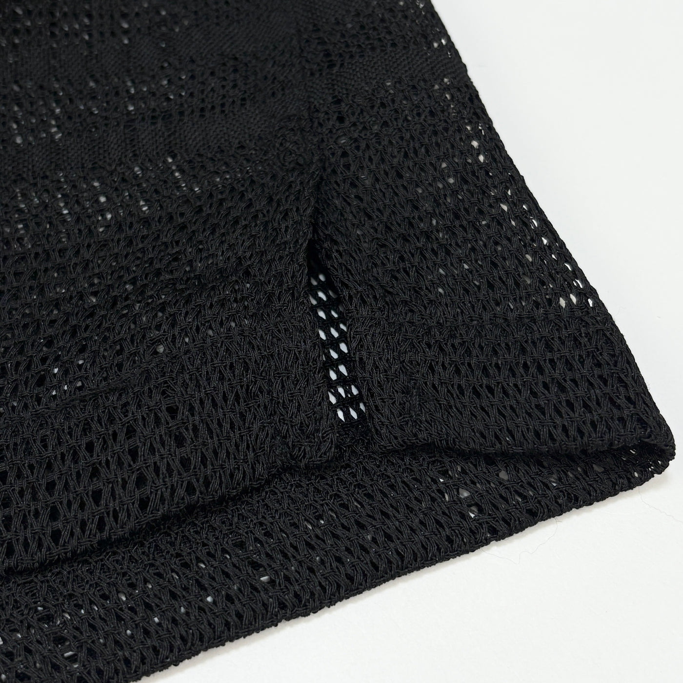 2023SS Mesh Stripe S/S Shirt L Black