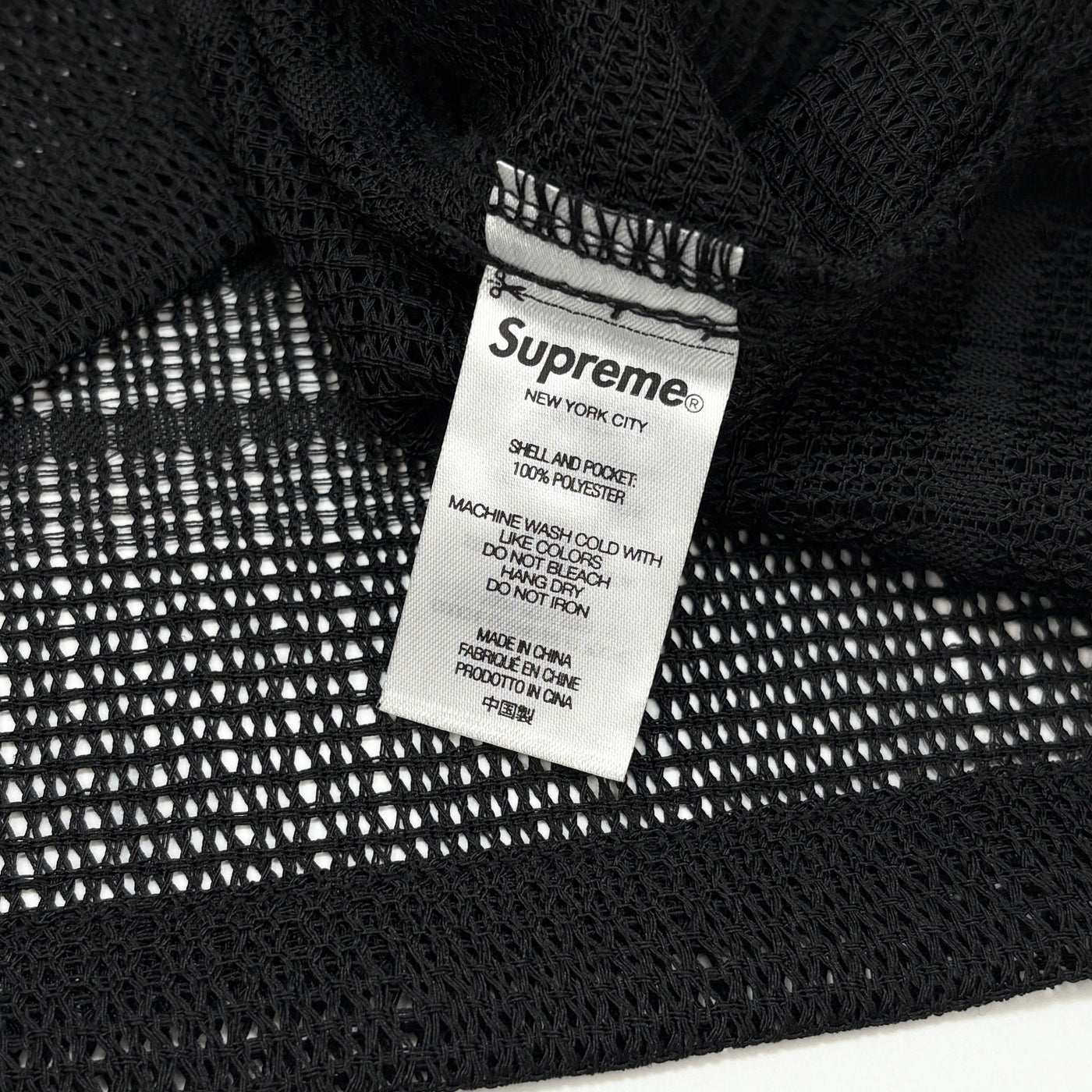 2023SS Mesh Stripe S/S Shirt L Black