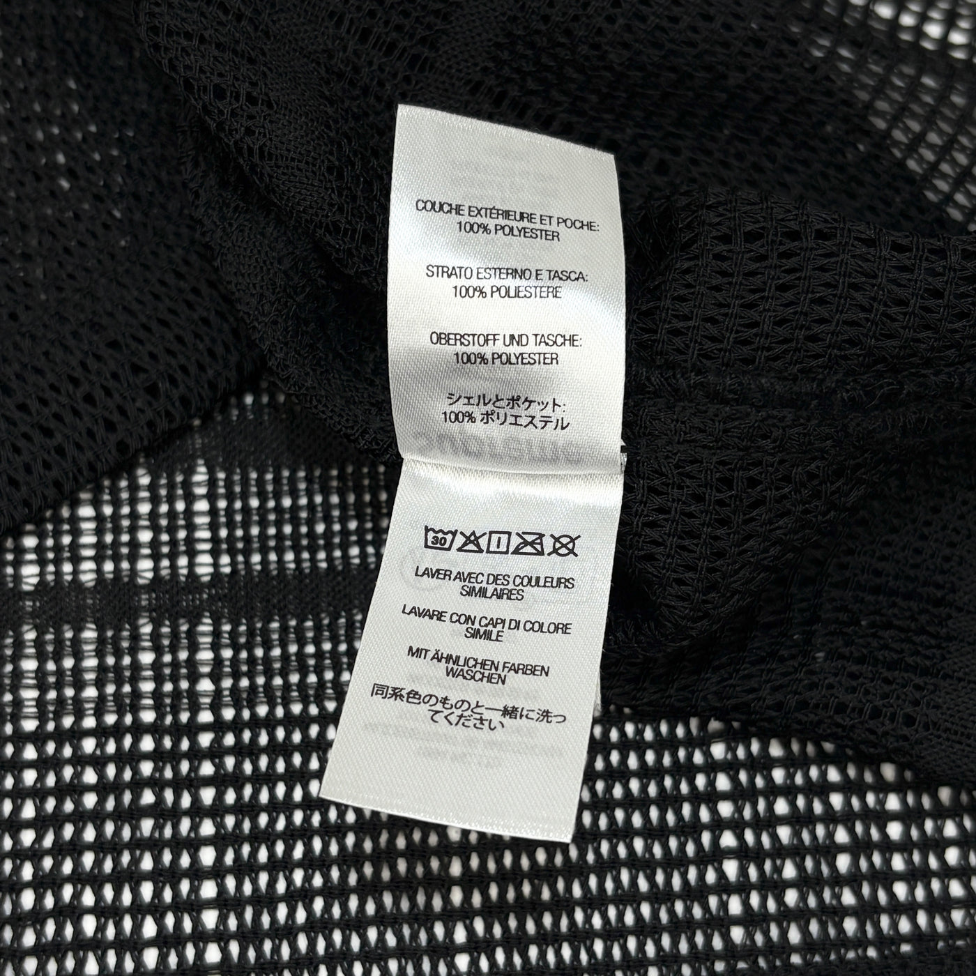 2023SS Mesh Stripe S/S Shirt L Black
