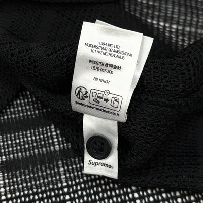 2023SS Mesh Stripe S/S Shirt L Black