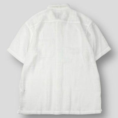 2023SS Mesh Stripe S/S Shirt L White