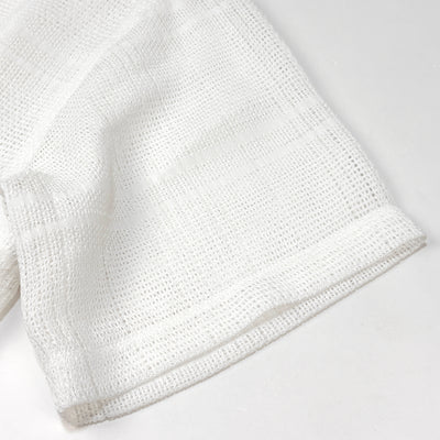 2023SS Mesh Stripe S/S Shirt L White