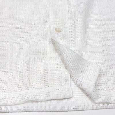 2023SS Mesh Stripe S/S Shirt L White