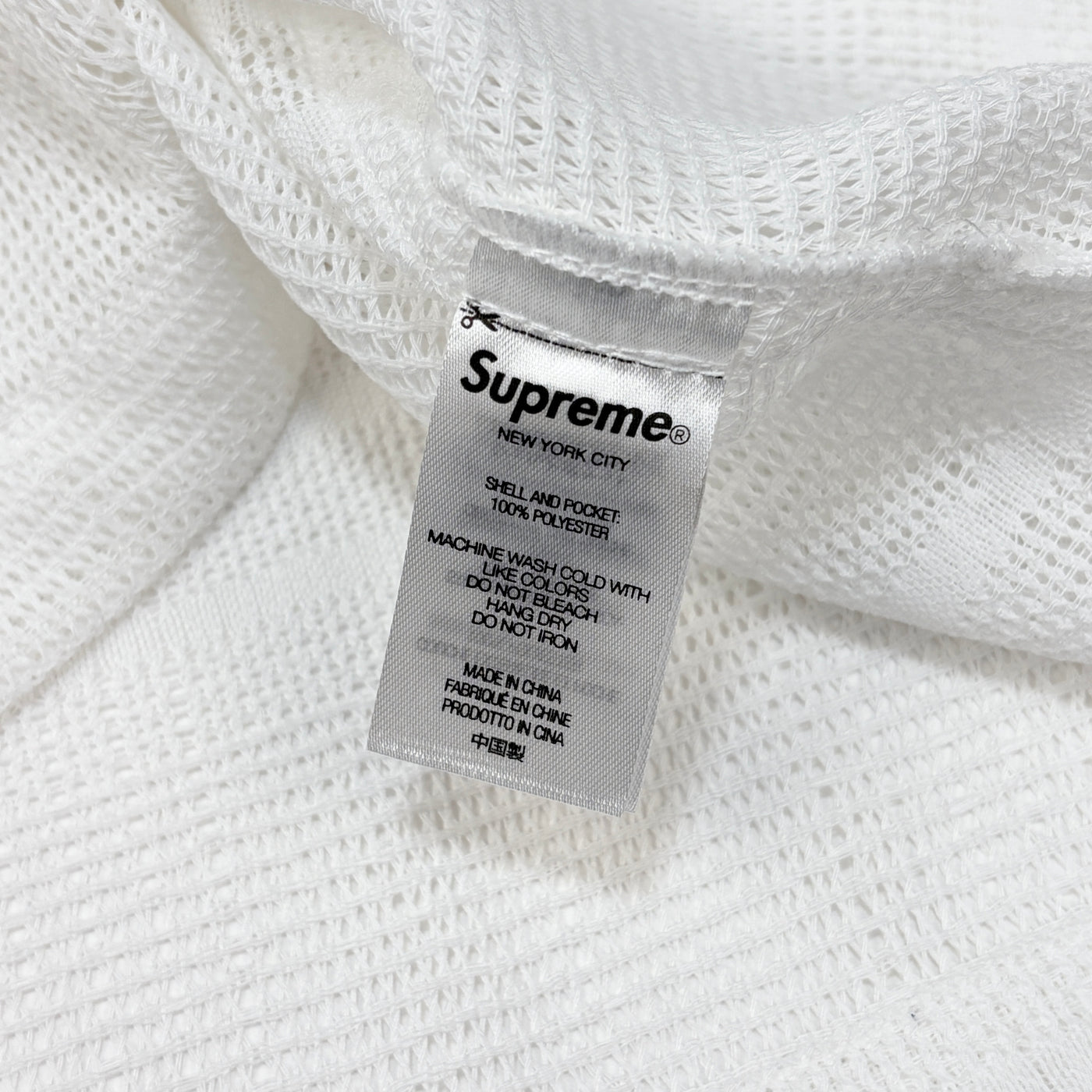 2023SS Mesh Stripe S/S Shirt L White