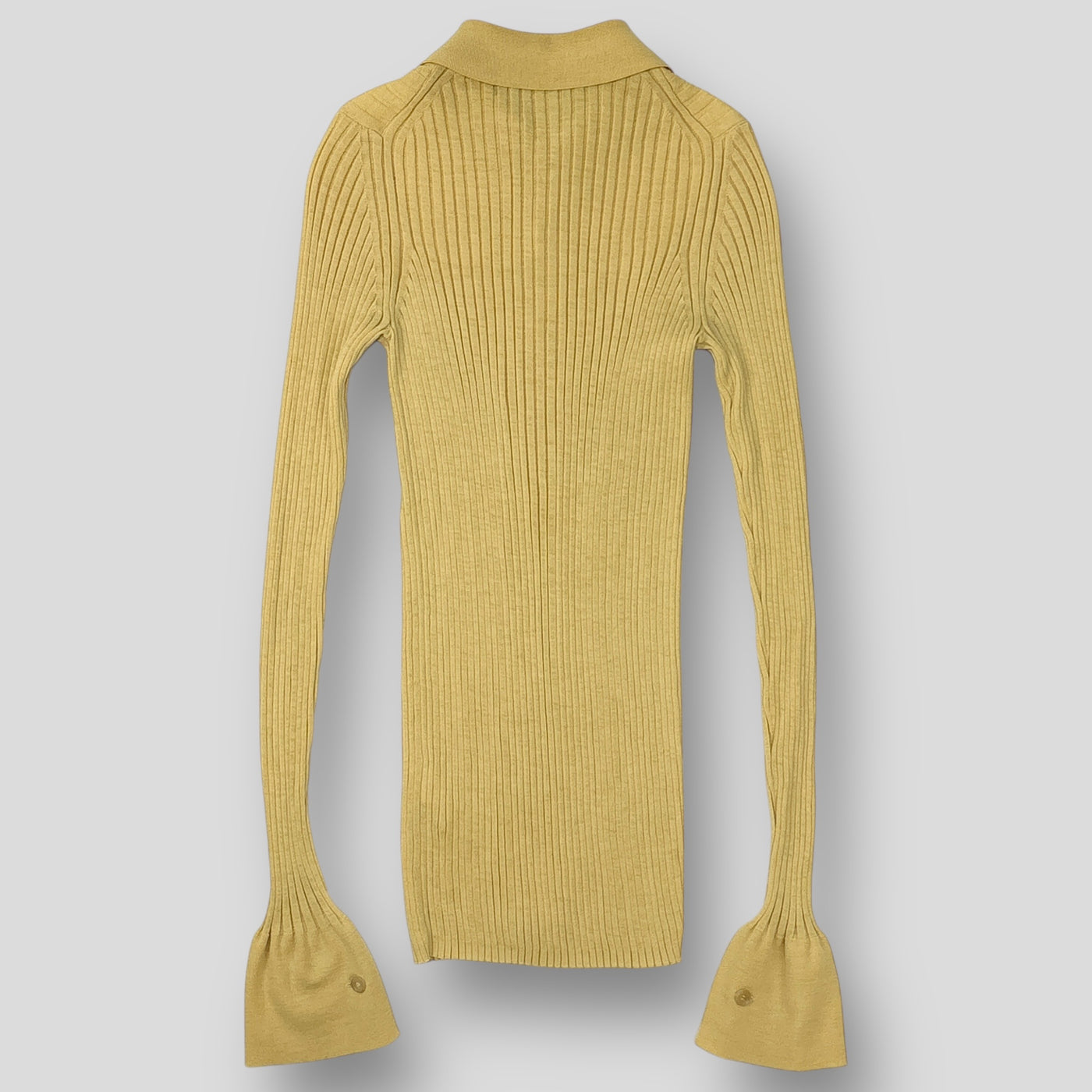 2020AW WOOL RECYCLE POLYESTER RIB KNIT SHIRT A20AS03MN 1