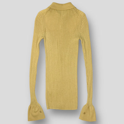 2020AW WOOL RECYCLE POLYESTER RIB KNIT SHIRT A20AS03MN 1