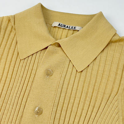 2020AW WOOL RECYCLE POLYESTER RIB KNIT SHIRT A20AS03MN 1