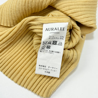 2020AW WOOL RECYCLE POLYESTER RIB KNIT SHIRT A20AS03MN 1
