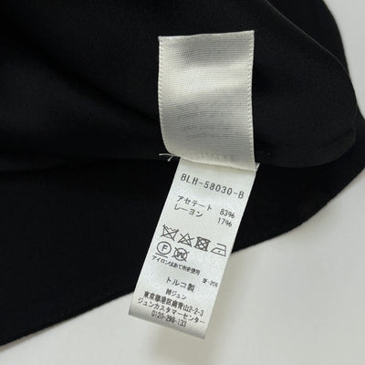 2018AW Leira ペプラム クレープシャツ BLH-58030 S