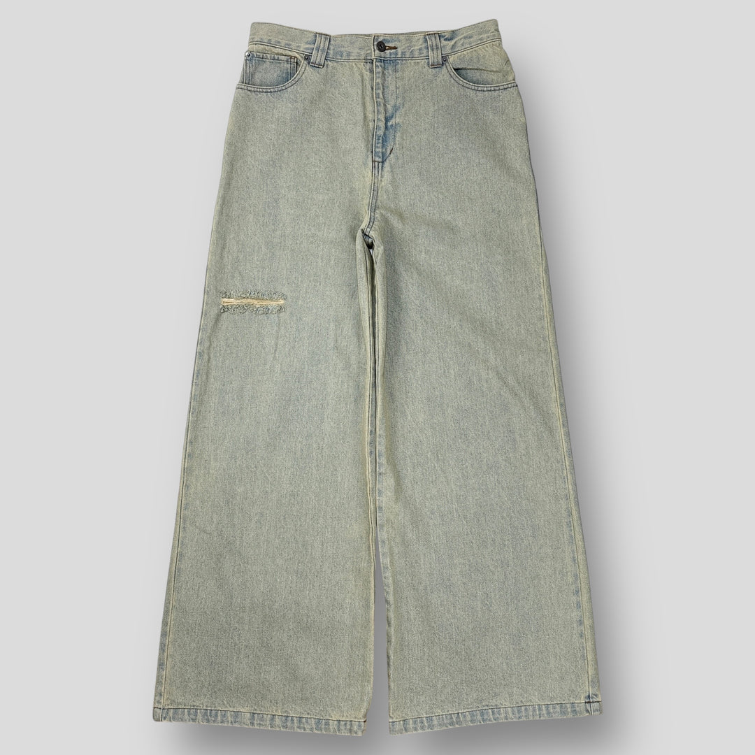 パンツ unaile vintage like flare denim pants CLEL（クレイル）の「【CLEL】Vintage Design Flare Denim Pants