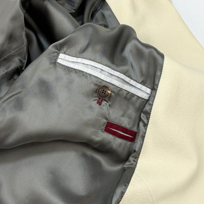 2021SS Leather Biker Jacket 211MPMOP1818C8085 L