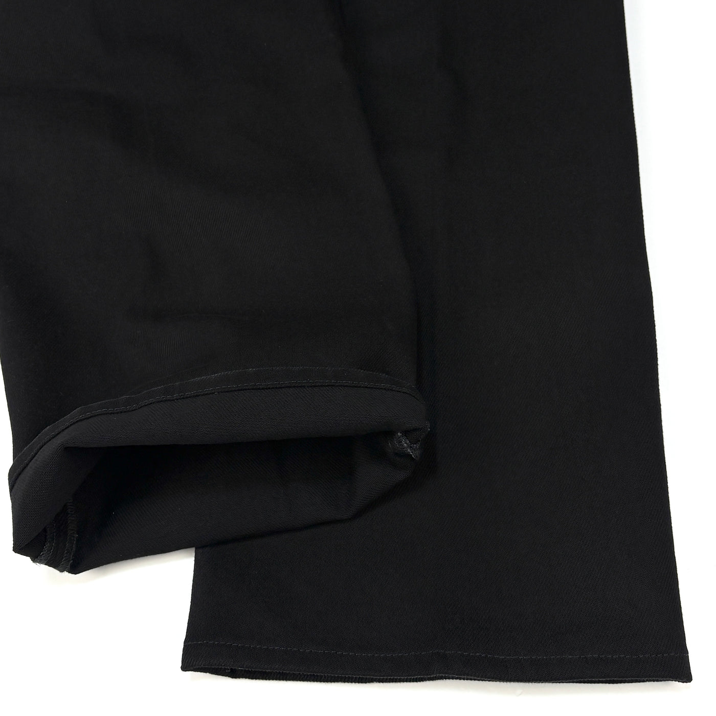 2024AW BLACK DENIM PLEATED TROUSERS 03ED-BK / BFS54160 M
