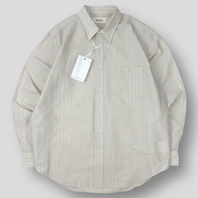 【新品】2025SS Silk Cotton Stripe Shirt EP09SH02 46