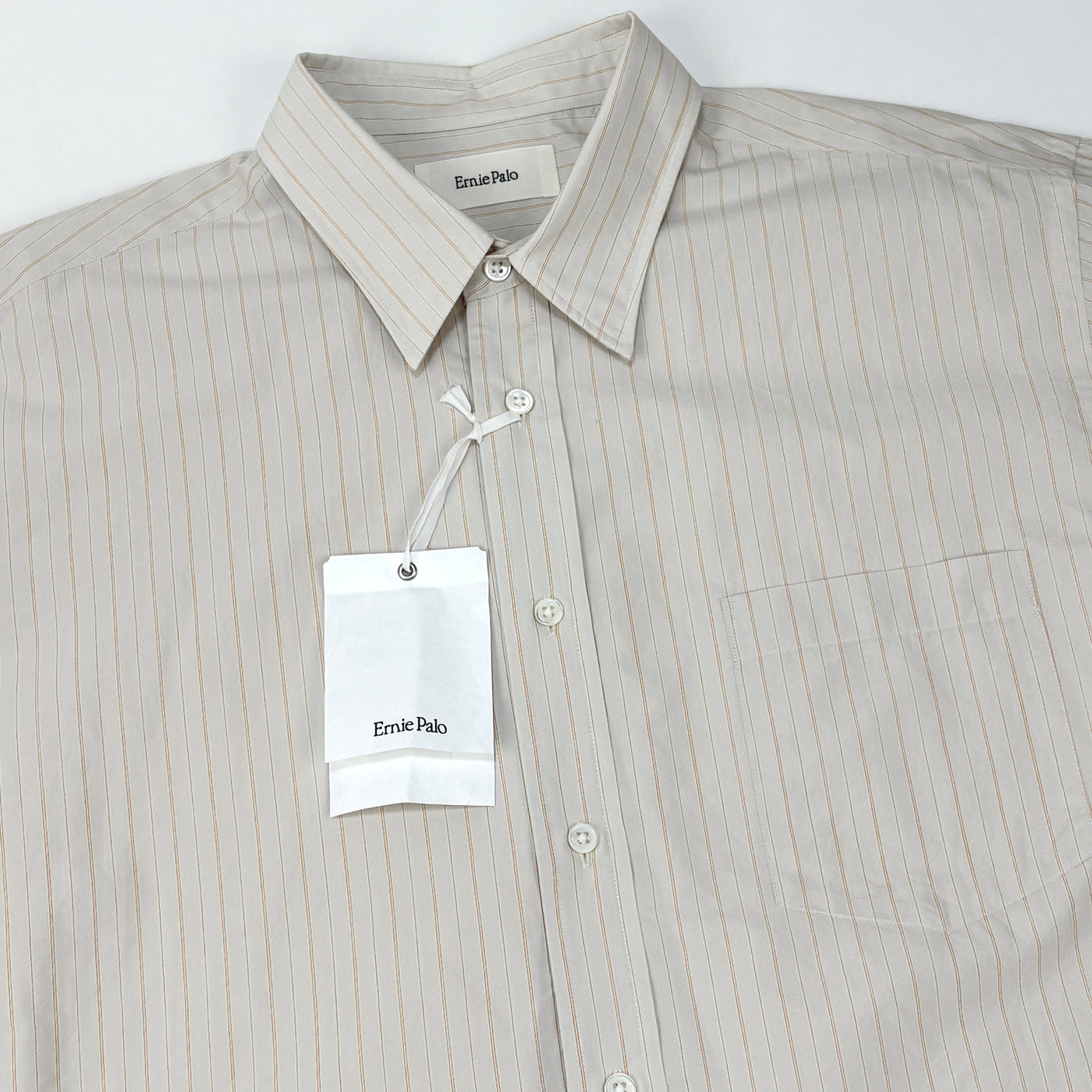 【新品】2025SS Silk Cotton Stripe Shirt EP09SH02 46