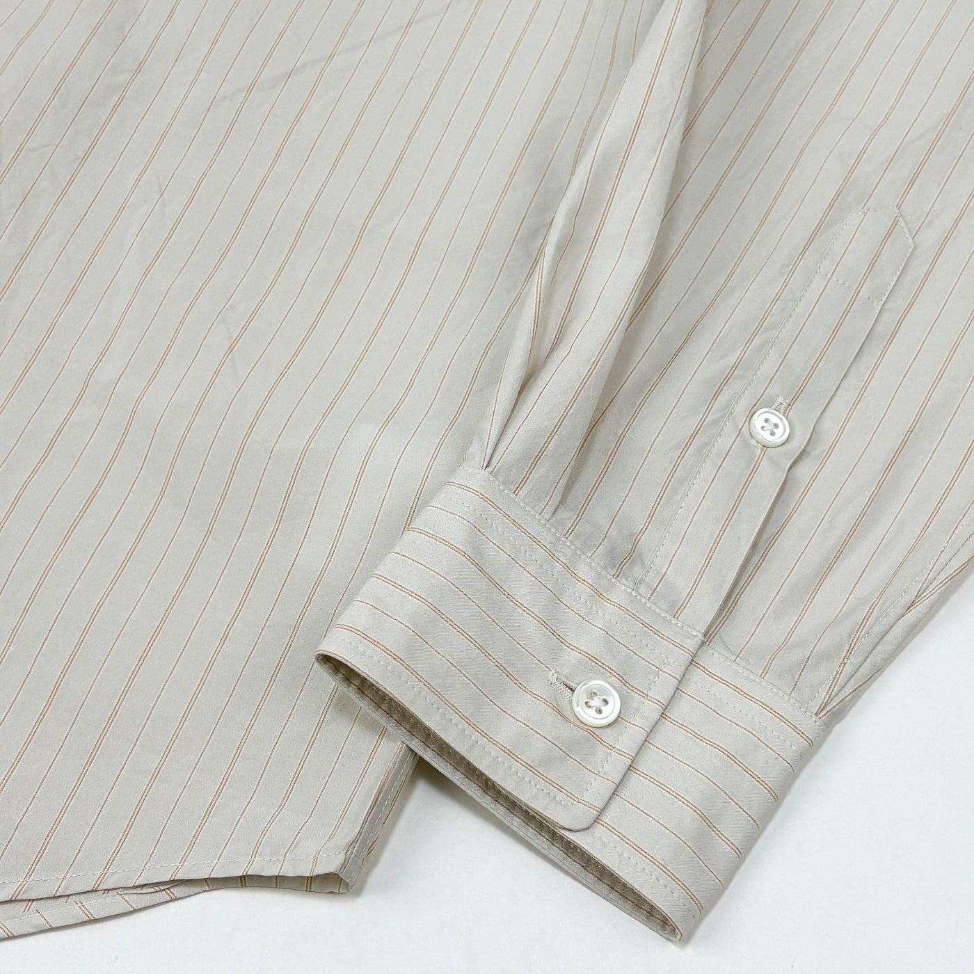 【新品】2025SS Silk Cotton Stripe Shirt EP09SH02 46