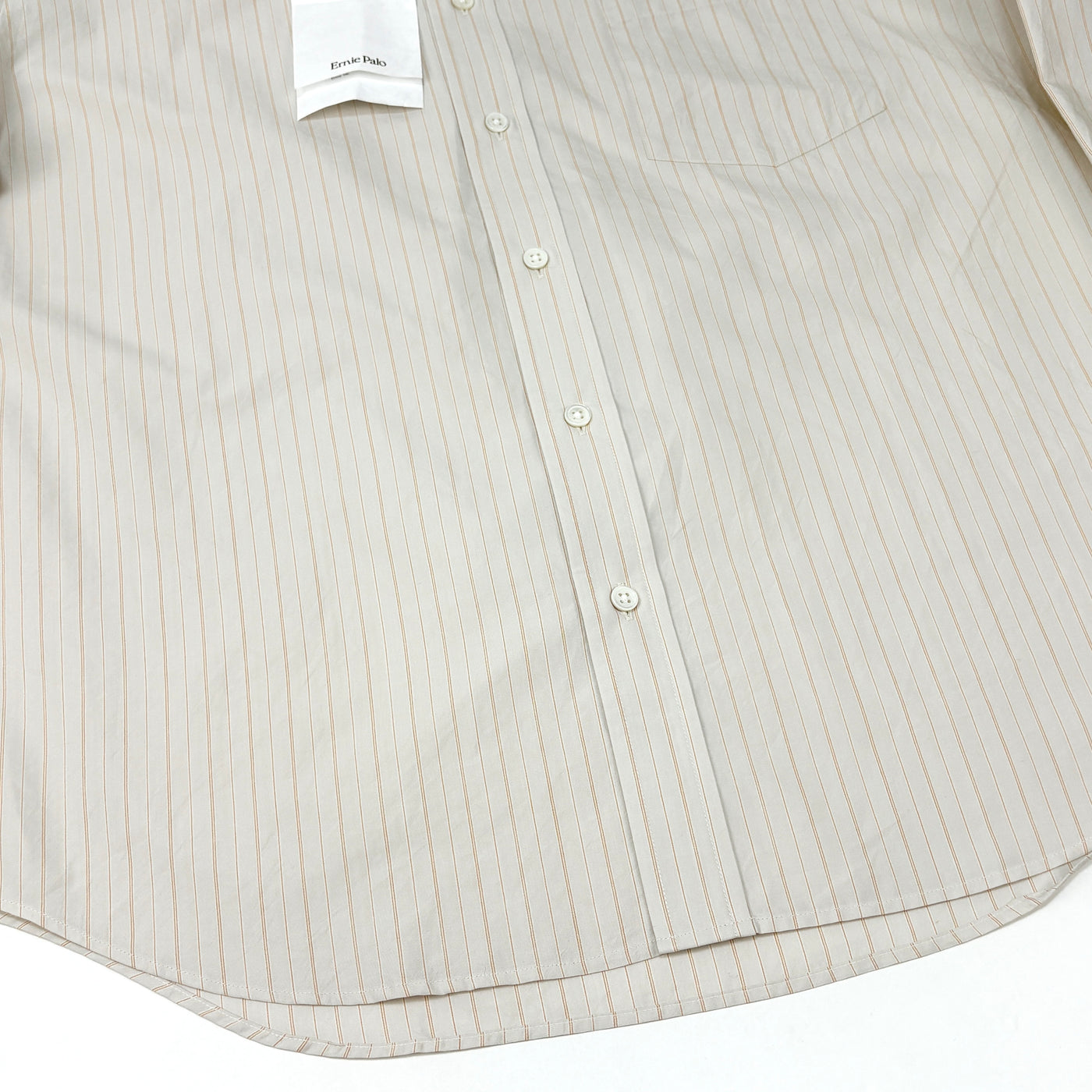 【新品】2025SS Silk Cotton Stripe Shirt EP09SH02 46