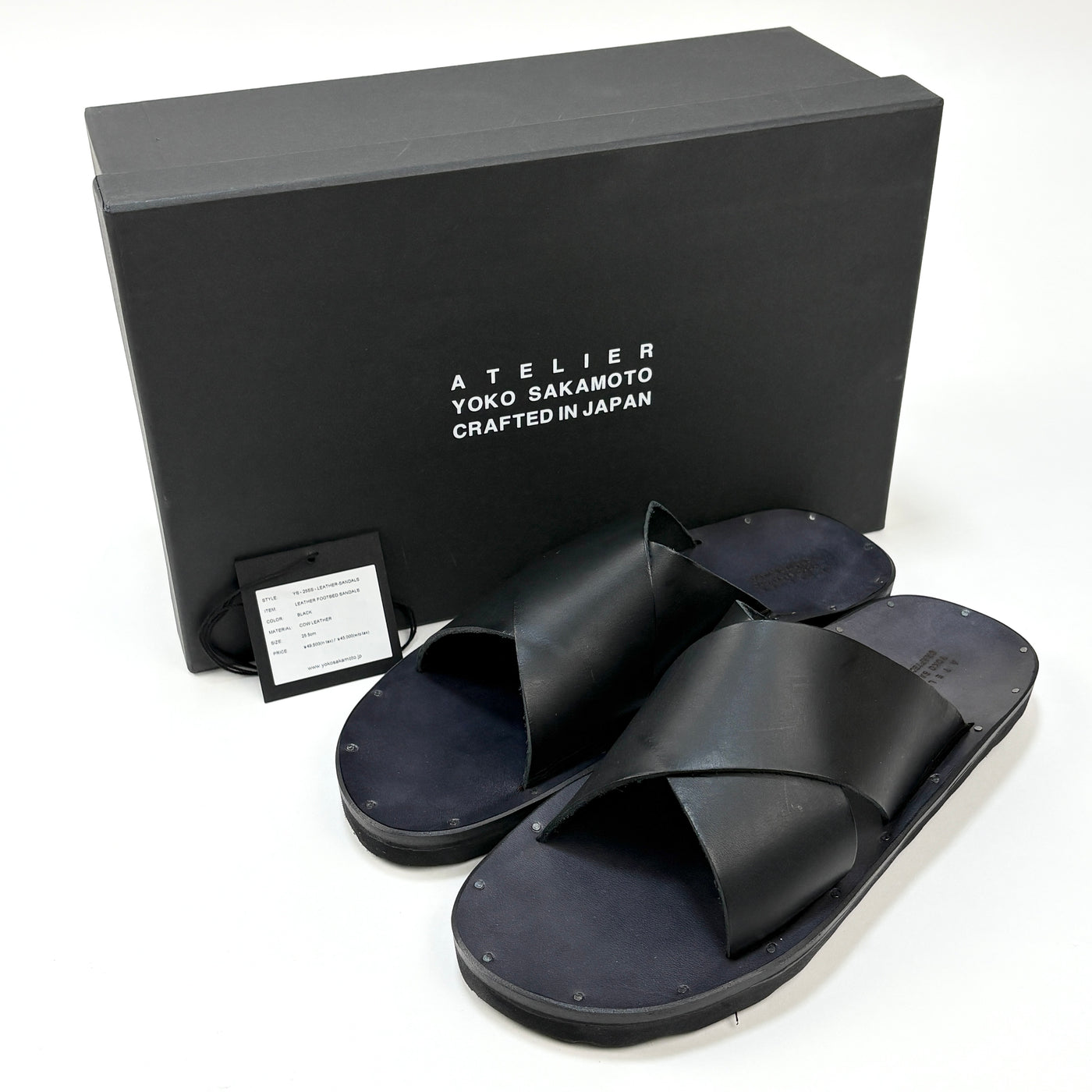 【新品】2025SS LEATHER FOOTBED SANDALS YS-25SS-LEATHER-SANDALS 25.5cm