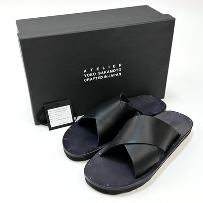 【新品】2025SS LEATHER FOOTBED SANDALS YS-25SS-LEATHER-SANDALS 25.5cm