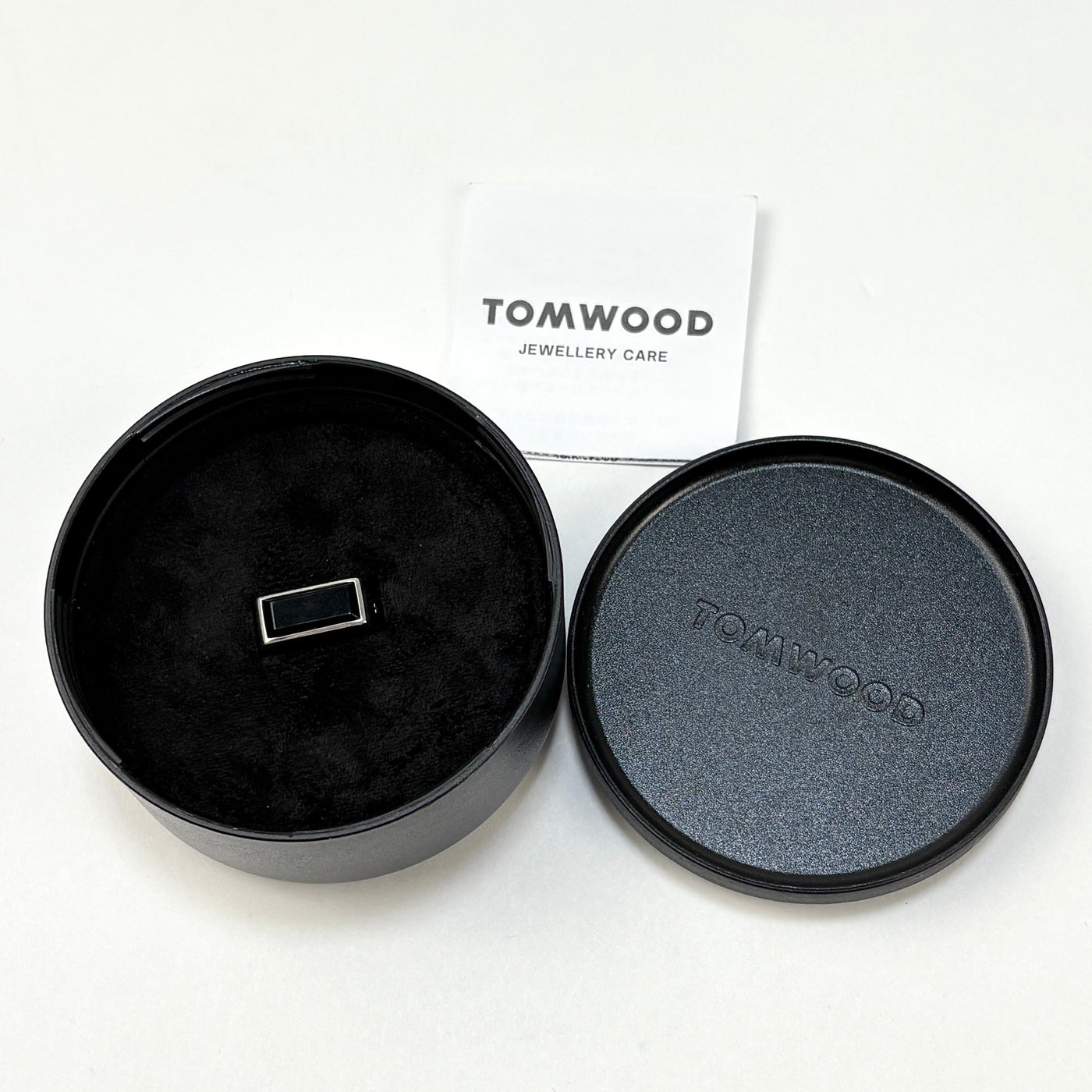TOM WOOD / トムウッド Peaky Ring Polished Onyx 50 / 10号