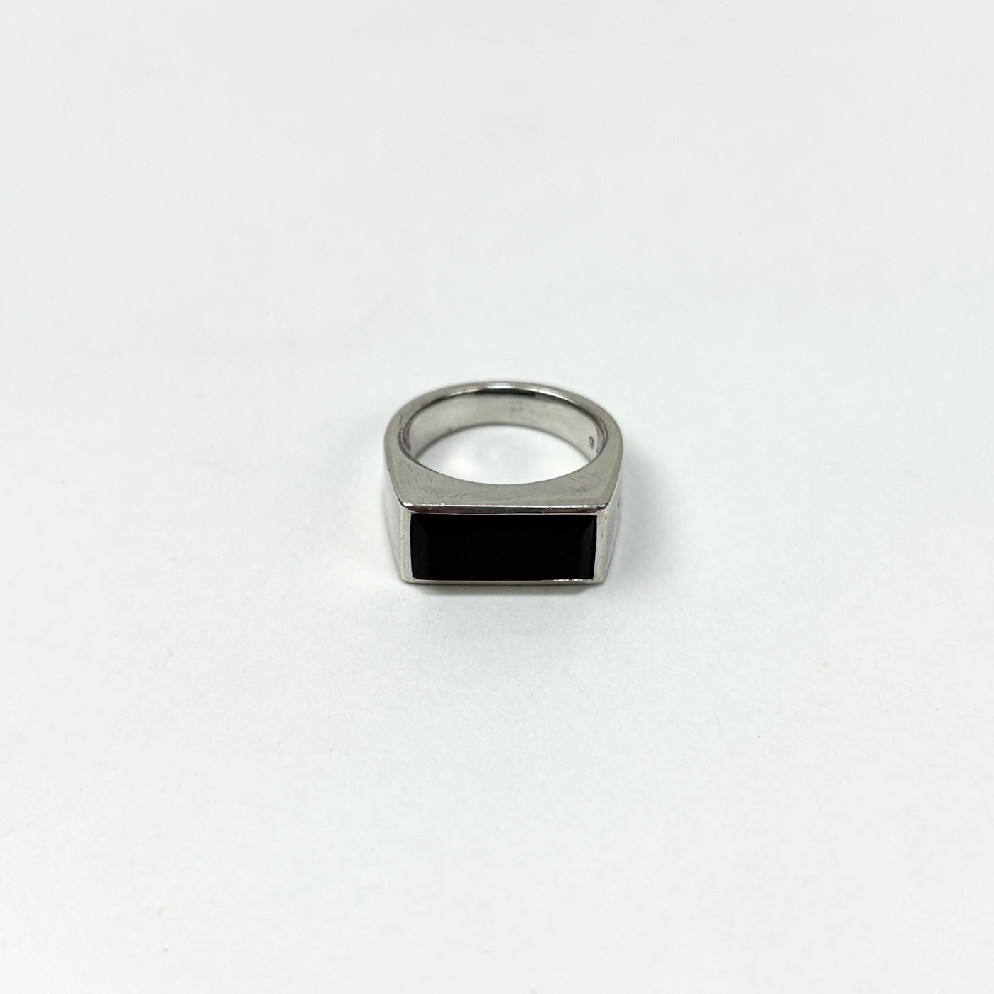 TOM WOOD Peaky Ring Polished Onyx 50 10号 Peaky Ring Polished Onyx - Tom Wood Project Official Online