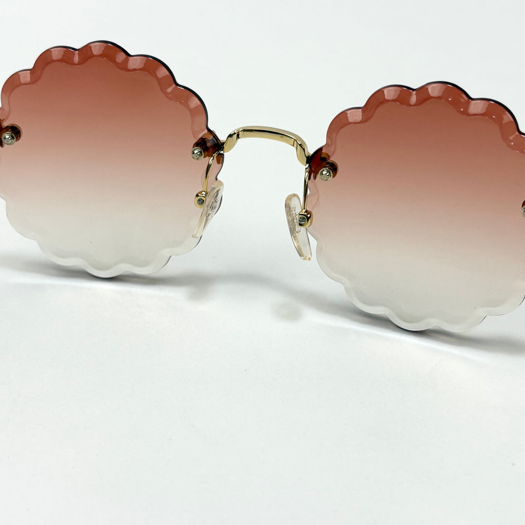 極美品 Chloe Rosie Petite フラワー サングラス CE142S Chloe / クロエ Rosie Petite CE142S 823 / CHC18SECE142P823 53□18