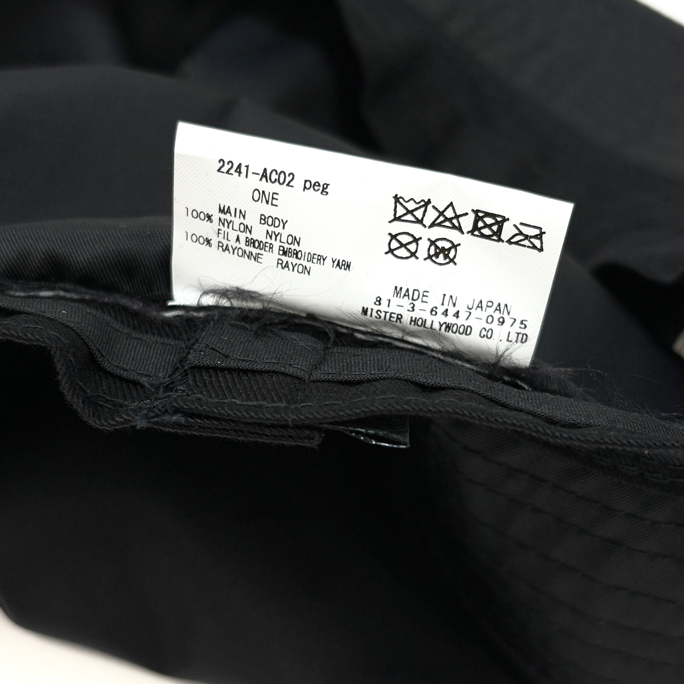 2024SS BUCKET HAT 2241-AC02 peg