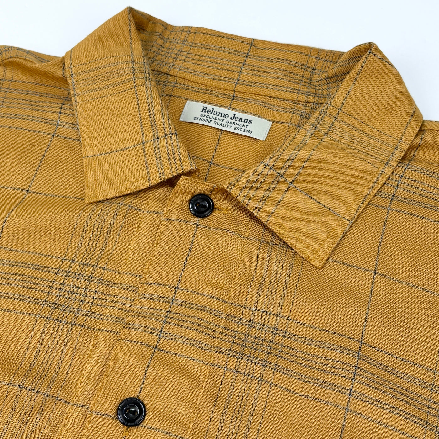 2024SS Relume Jeans レーヨンチェック半袖シャツ 24051464920020 L