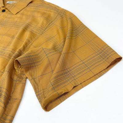 2024SS Relume Jeans レーヨンチェック半袖シャツ 24051464920020 L