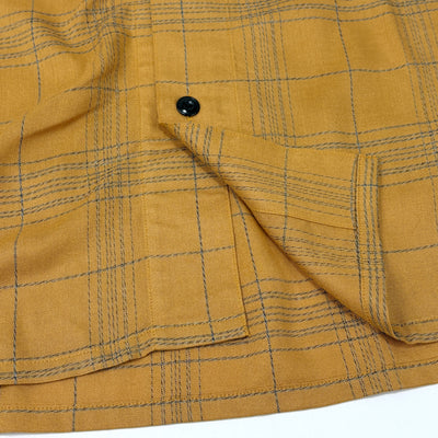 2024SS Relume Jeans レーヨンチェック半袖シャツ 24051464920020 L