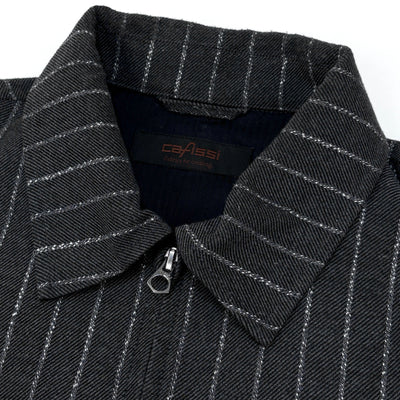 2024AW Cafissi / BECO ストライプジップジャケット 24011464023030 M