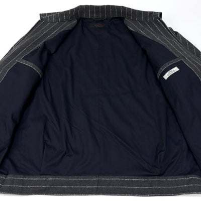 2024AW Cafissi / BECO ストライプジップジャケット 24011464023030 M