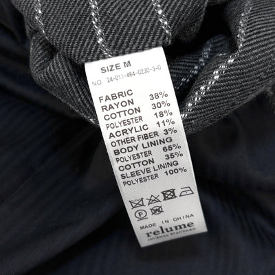2024AW Cafissi / BECO ストライプジップジャケット 24011464023030 M