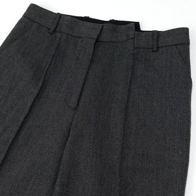 2019AW HERRINGBONE FLARE TROUSERS BLS-59330 36