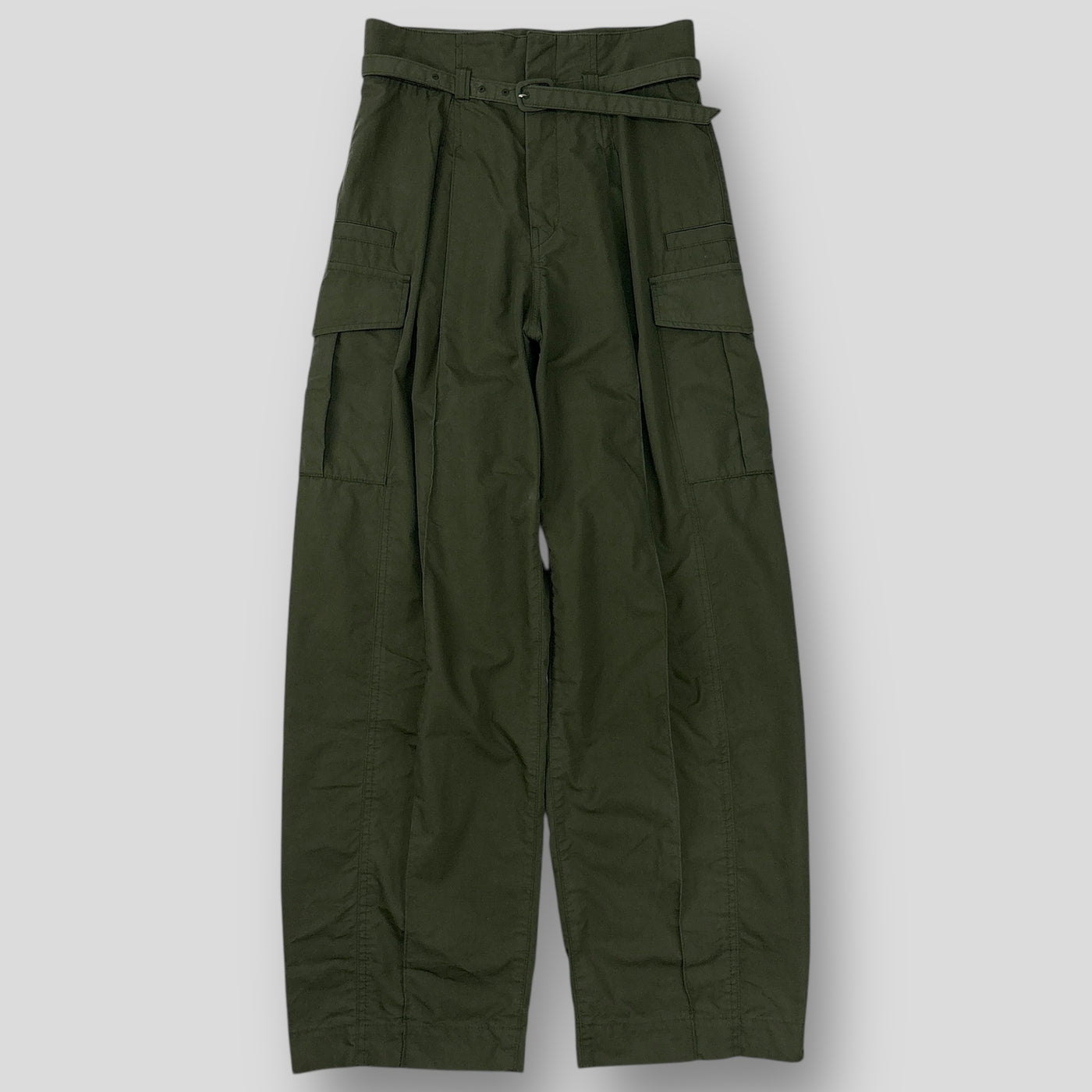 2022SS Cotton Nylon Tucked Cargo Trousers MM22PS-PT714 1