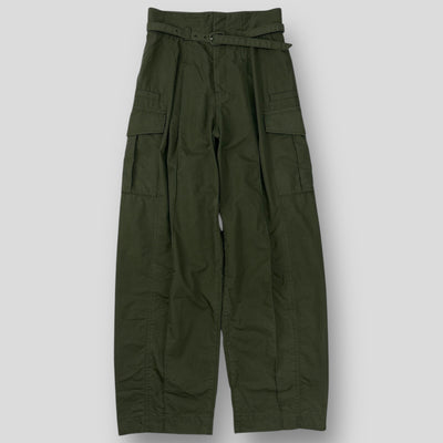 2022SS Cotton Nylon Tucked Cargo Trousers MM22PS-PT714 1