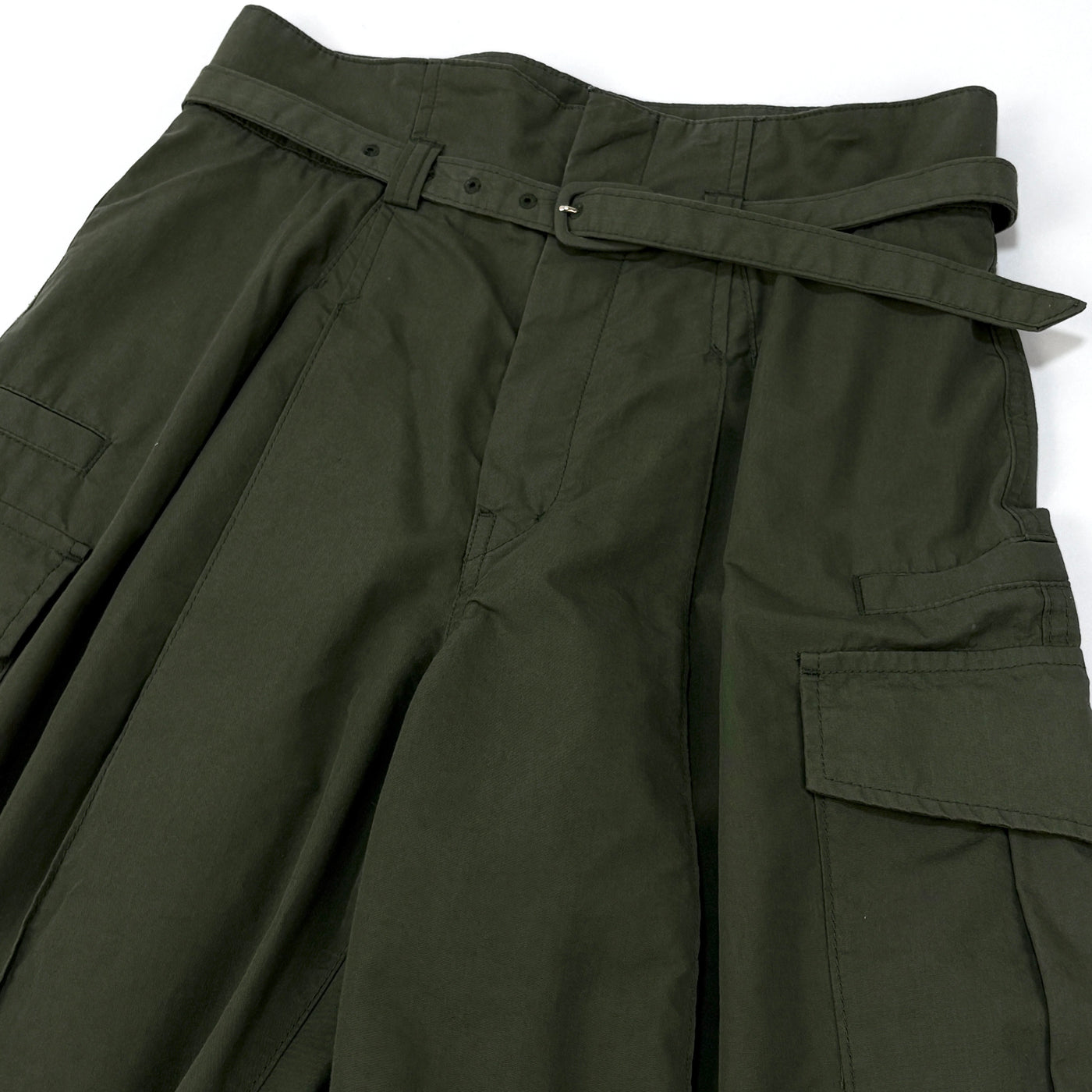 2022SS Cotton Nylon Tucked Cargo Trousers MM22PS-PT714 1