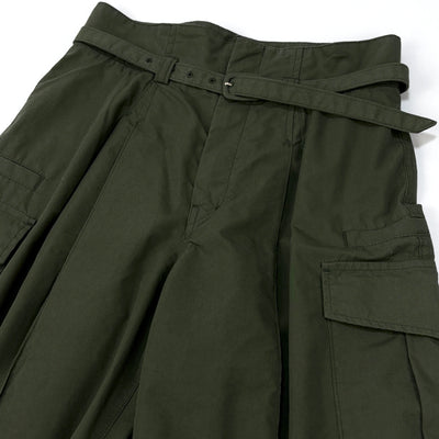 2022SS Cotton Nylon Tucked Cargo Trousers MM22PS-PT714 1