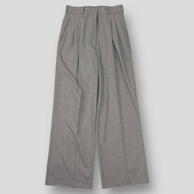 2018AW Wool Cashmere Double Tuck Trousers PT0101-AW18 36
