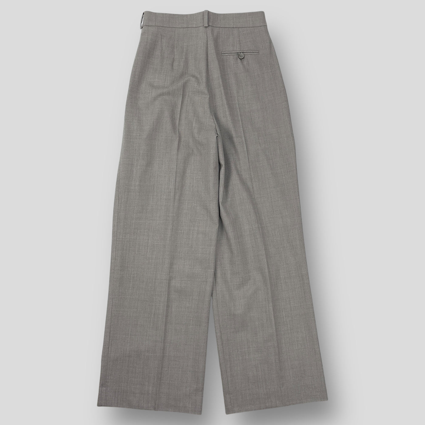 2018AW Wool Cashmere Double Tuck Trousers PT0101-AW18 36