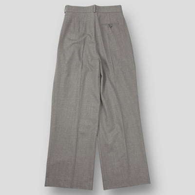 2018AW Wool Cashmere Double Tuck Trousers PT0101-AW18 36