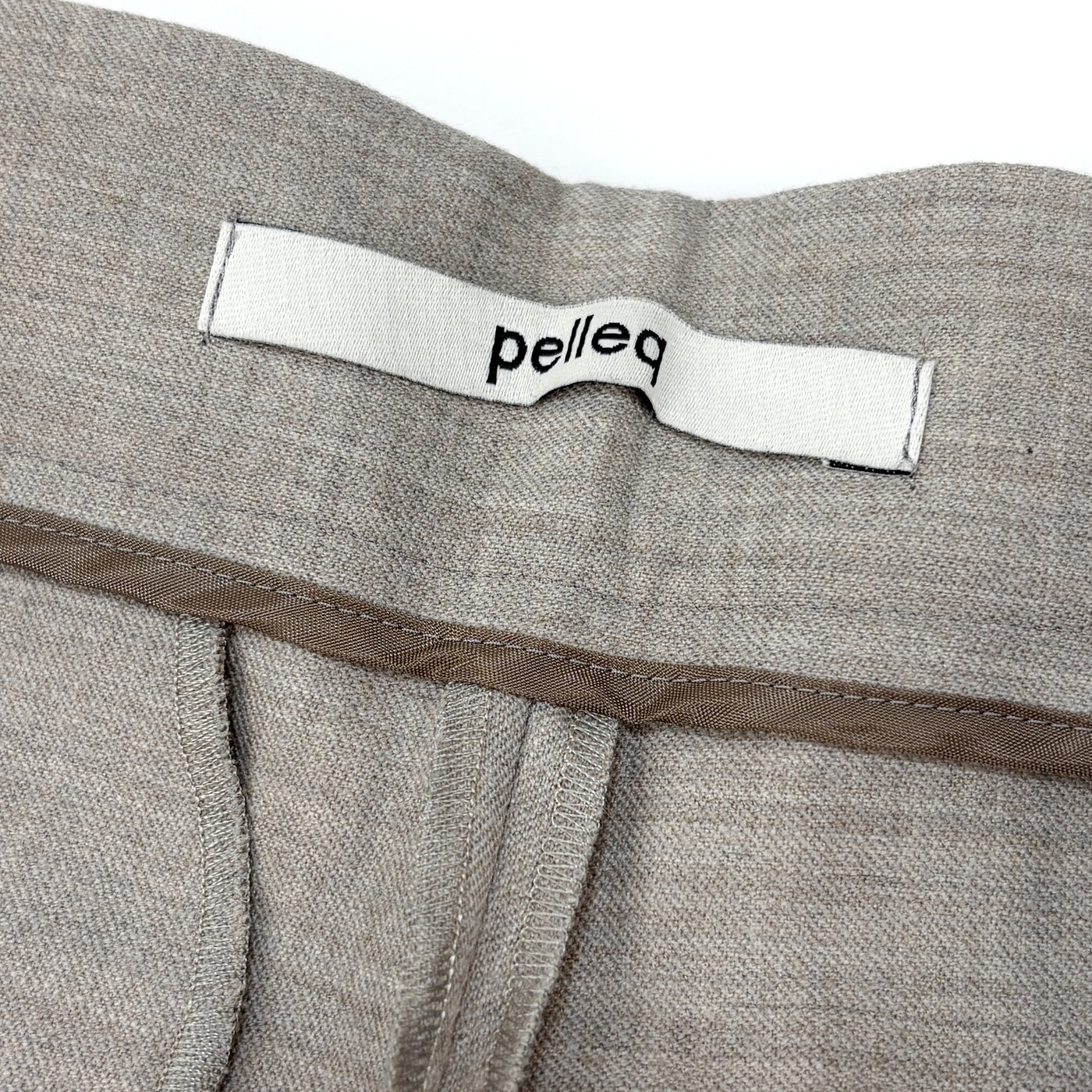 2018AW Wool Cashmere Double Tuck Trousers PT0101-AW18 36