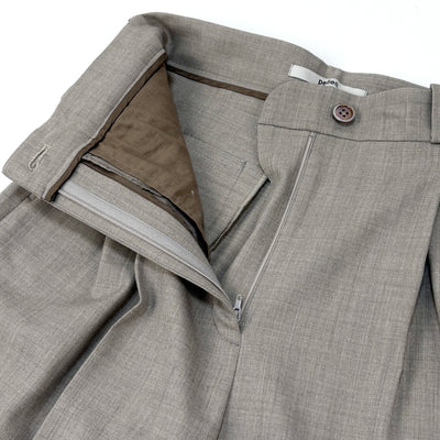 2018AW Wool Cashmere Double Tuck Trousers PT0101-AW18 36