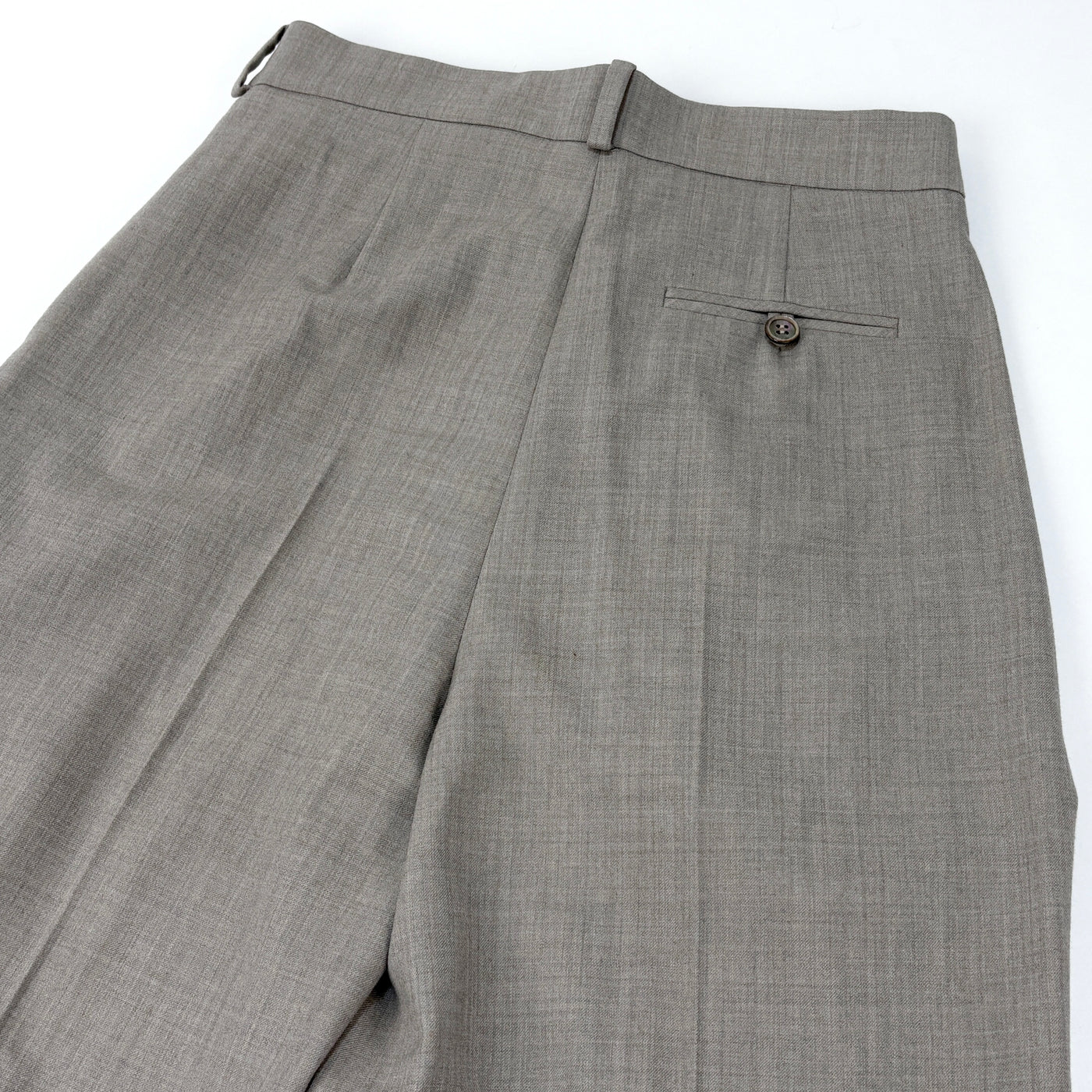 2018AW Wool Cashmere Double Tuck Trousers PT0101-AW18 36