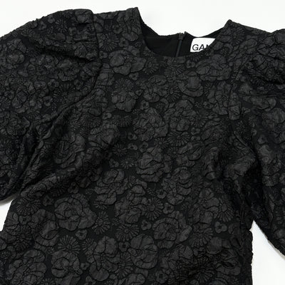 2023AW Stretch Jacquard Puff Sleeves Mini Dress BC.B 6663 36