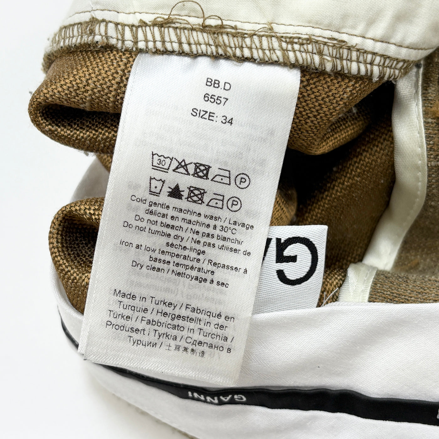 2023SS Slub Linen Mid Waist Pants BB.D 6557 / F7549 34