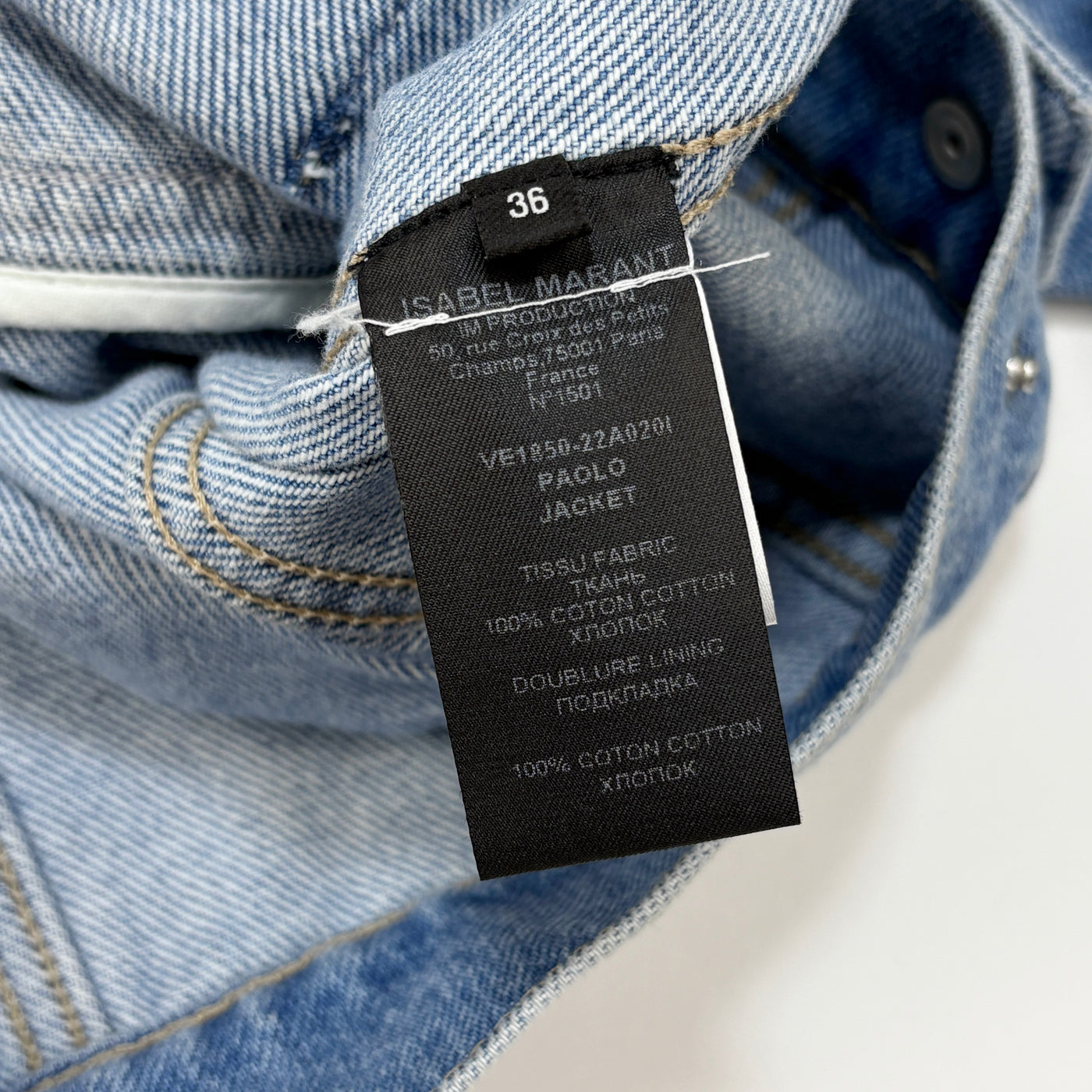 2022AW PAOLO JACKET VE1850-22A020I 36