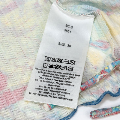 2023SS Printed Rib Jersey Cropped Blouse T3549 38